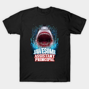 Jawesome Assistant Principal - Great White Shark T-Shirt